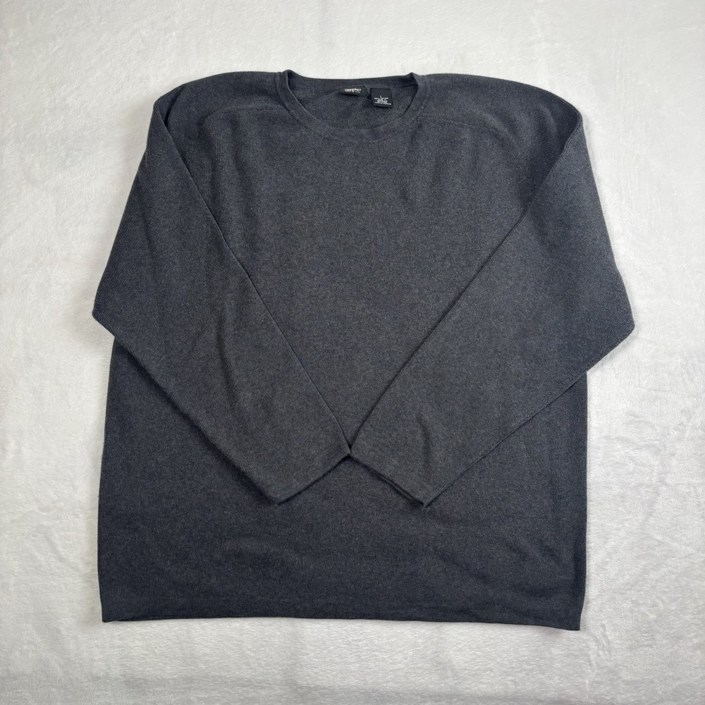 Y2K Mossimo Grey Long Sleeve Knit Pullover Sweater Men's‎ Large